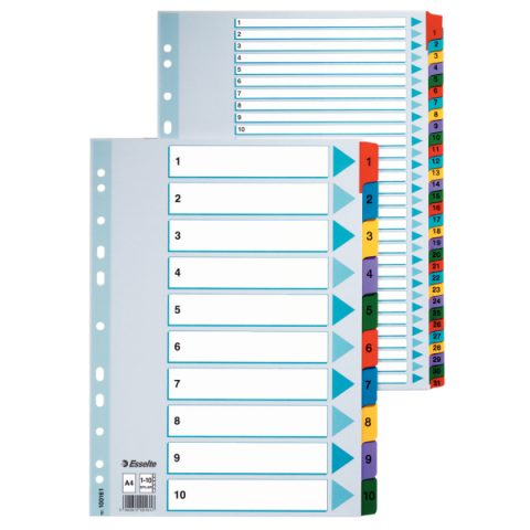 Esselte Mylar Index
