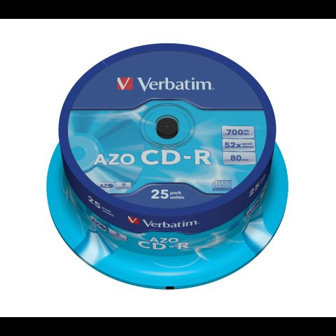 Verbatim CD-R AZO Crystal 700 MB 52x 25 pcs