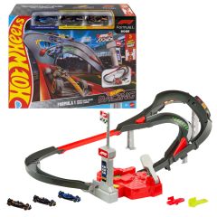Mattel Hot Wheels City Racing Formula 1 Sprint Race Circuit Track Set with 3 Di…