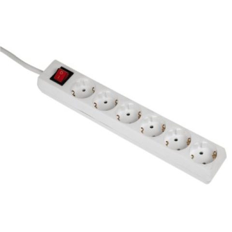Hama 00108833 pārsprieguma aizsargs Balts 6 Maiņstrāvas izvade (-s) 230 V 5 m