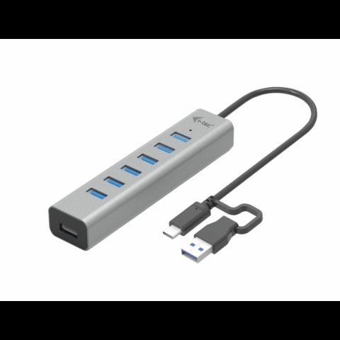 I-tec C31HUBMETAL703 interfeisa centrmezgls USB 3.2 Gen 1 (3.1 Gen 1) Type-C 5…