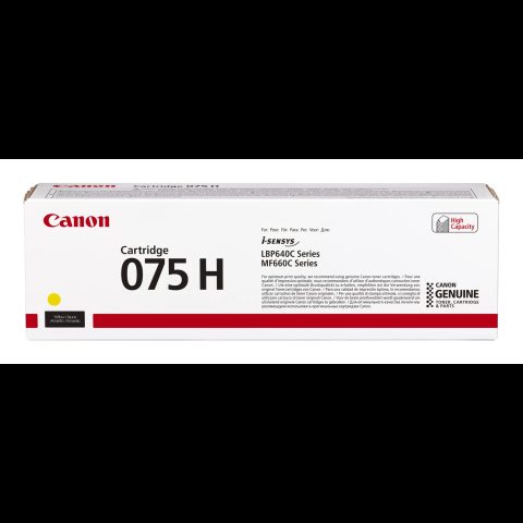 Canon 075 H tonera kārtridžs 1 pcs Oriģināls Dzeltens