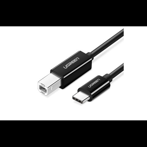 Ugreen 6957303888115 USB кабель USB 2.0 1 m USB C USB B Черный