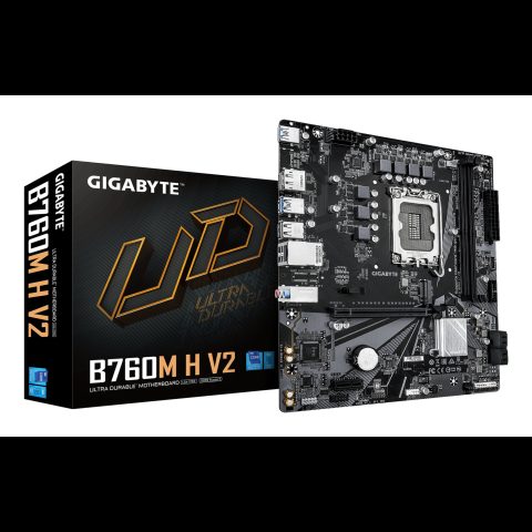 Gigabyte B760M H V2 mātes plate Intel B760 Express LGA 1700 mikro ATX