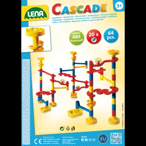 Lena Cascade Knikkerbaan KIGA rotaļlieta ar motoru