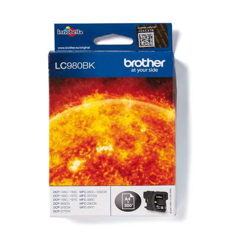 Brother LC980BK tintes kārtridžs 1 pcs Oriģināls Melns