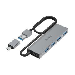 Hama 00200138 хаб-разветвитель USB 3.2 Gen 1 (3.1 Gen 1) Type-A + Type-C 5000…