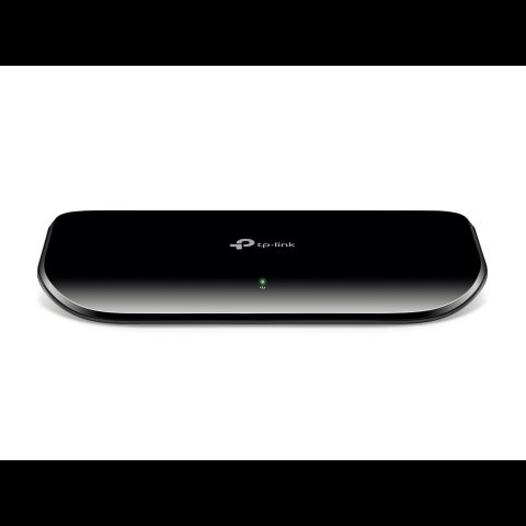 TP-Link TL-SG1008D Неуправляемый Gigabit Ethernet (10/100/1000) Черный