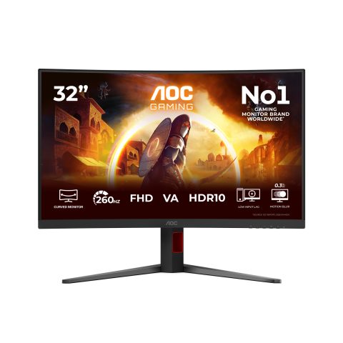 AOC G4 C32G4Z monitori 80 cm (31.5") 1920 x 1080 pikseļi Full HD LCD Melns