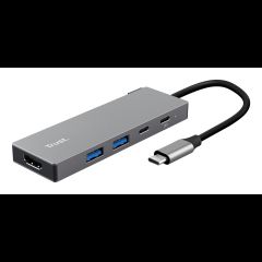 Trust 26062 хаб-разветвитель USB Type-C Серый
