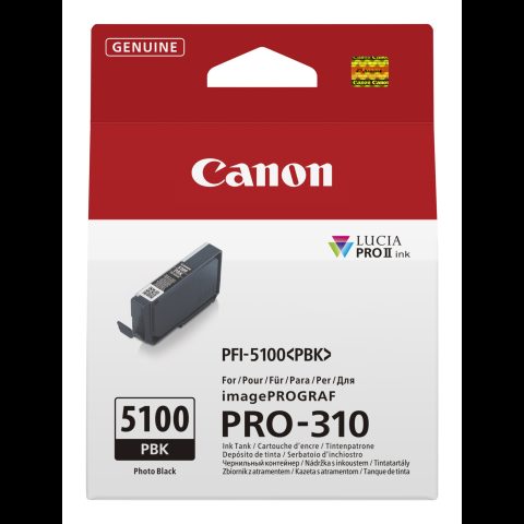 Canon PFI-5100 PBK tintes kārtridžs 1 pcs Oriģināls Foto melns