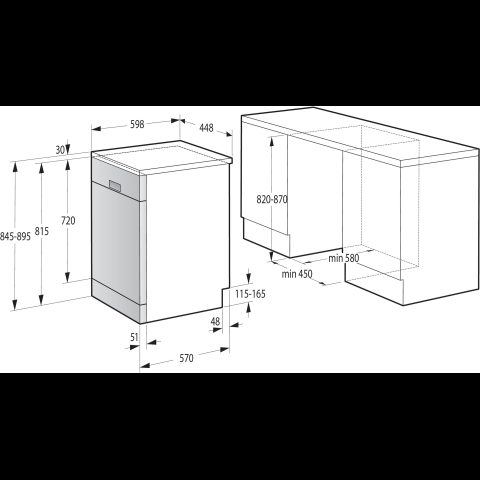 Gorenje GS541D10X Brīvi novietots 11 vietas