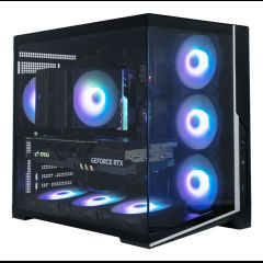 Zalman D40 Dual-Chamber Panoramic View Computer Case Mid. Tower Black