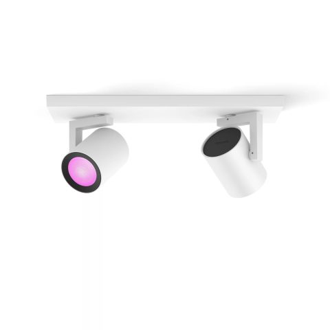 Philips Hue balta un krāsaina atmosfēras gaisma Argenta dubultais virziena gaism…