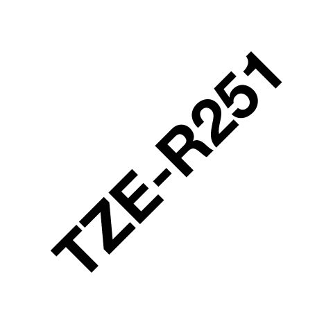Brother TZE-R251 marķēšanas lenta Melns uz balta