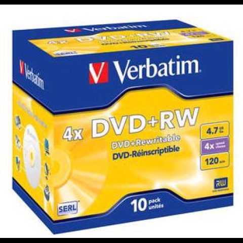 Verbatim DVD+RW Matt Silver 4x 4