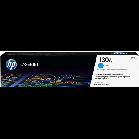 Hewlett Packard (HP) HP 130A Cyan Original LaserJet Toner Cartridge