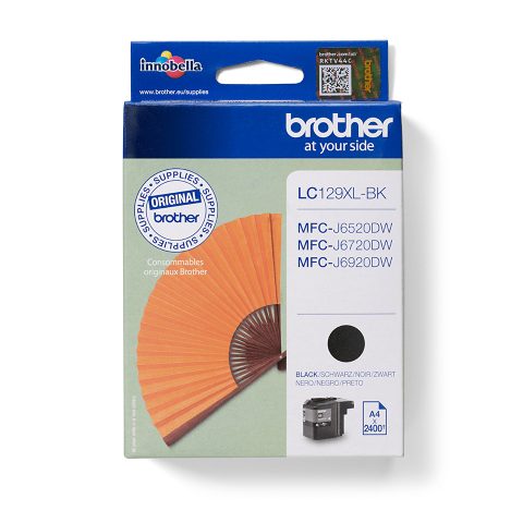Brother LC129XLBK tintes kārtridžs 1 pcs Oriģināls Augsta (XL) produktivitāte Me…