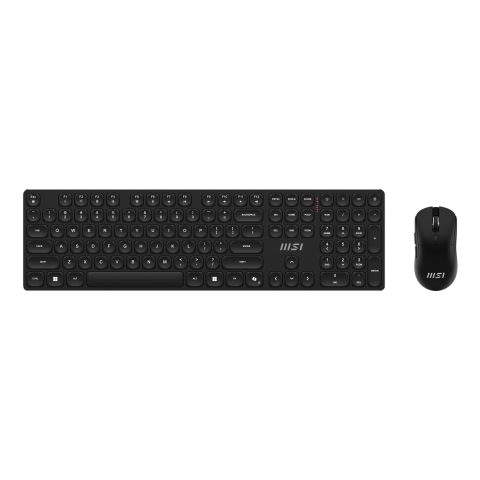 MSI FORGE K210 WIRELESS COMBO tastatūra Pele iekļauta Mājas/Biroja USB QWERT…