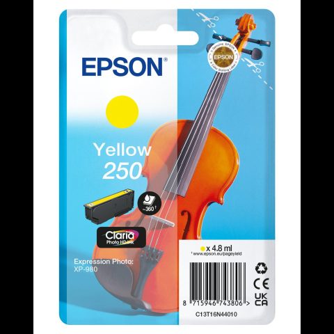 Epson 250 Violin Claria Photo HD tintes kārtridžs 1 pcs Oriģināls Standarta pr…