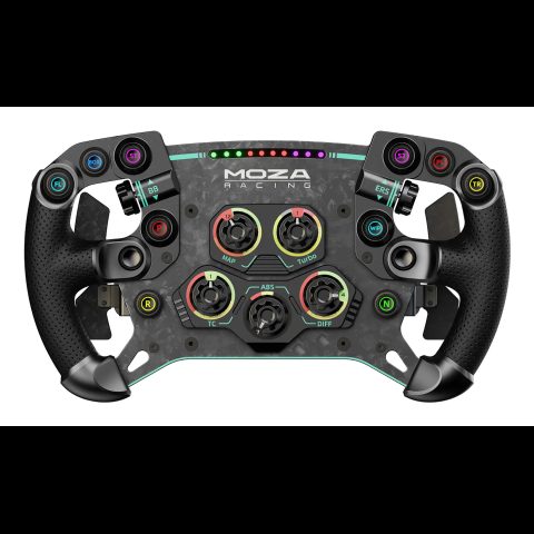 Moza Racing RS056 spēļu kontrolierīce Melns Stūre