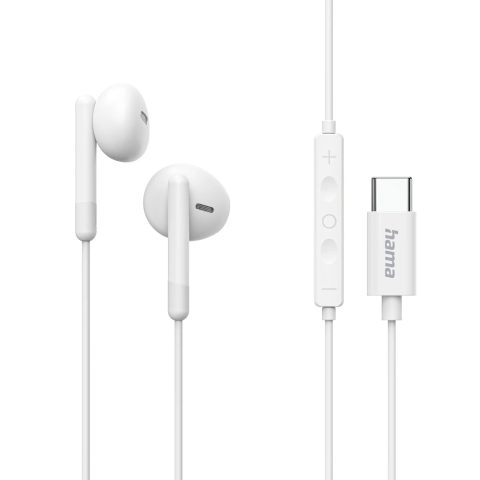 Hama Classy Headset Wired In-ear Calls/Music USB Type-C White