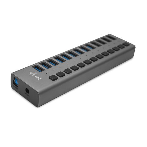 I-tec U3CHARGEHUB13 PDA/mobīlo telefonu lādētājs Universāls Pelēks AC Iekštelp…