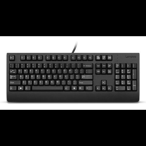 Lenovo Preferred Pro II tastatūra Mājas/Biroja USB Amerikāņu angļu valoda Melns