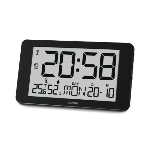 Hama 00222215 wall/table clock Digital clock Rectangle Black