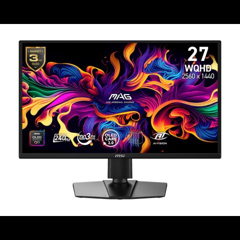 MSI MAG 272QPDE QD-OLED X24 computer monitor 67.3 cm (26.5") 2560 x 1440 pix…
