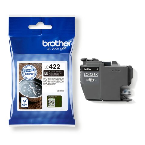 Brother LC422BK tintes kārtridžs 1 pcs Oriģināls Melns