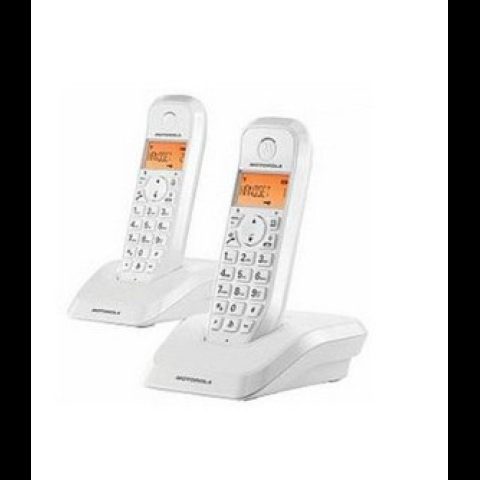 Motorola S12 Duo DECT telefons Zvanītāja ID Balts