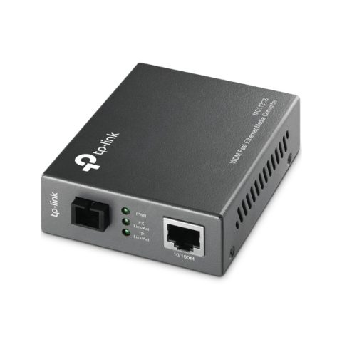 TP-Link MC112CS tīlkla mediju pārveidotājs 100 Mbit/s Viens režīms Melns