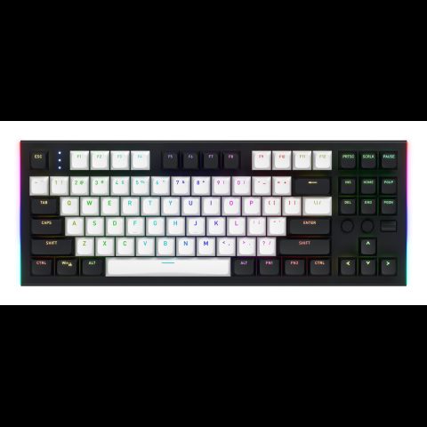 Hator Gravity TKL tastatūra Speļu USB QWERTY Amerikāņu angļu valoda Melns