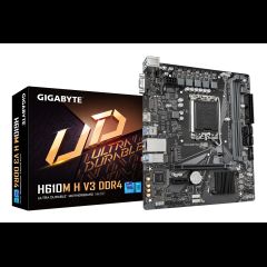 Gigabyte H610M H V3 DDR4 mātes plate Intel H610 Express LGA 1700 mikro ATX