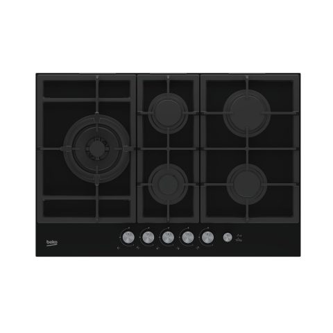 Beko HILL 75235 S варочная поверхность Черный Встроенный 75 cm Газовый 5 зона…