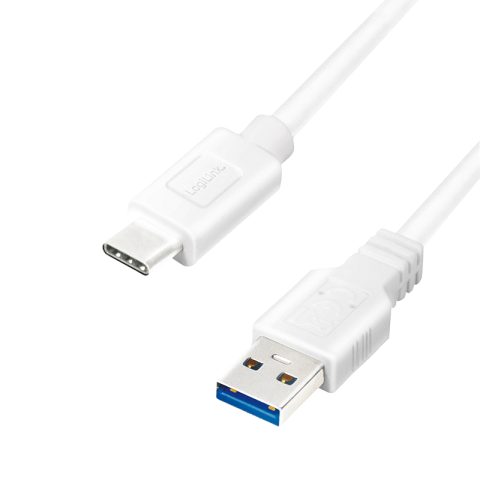 LogiLink CU0177 USB cable USB 3.2 Gen 2 (3.1 Gen 2) 3 m USB A USB C 5 Gbit/s Whit…