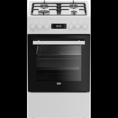 Beko FSM51339DWDS plīts & cepeškrāsns Brīvi stāvoša plīts Elektrisks Gāzes Ba…