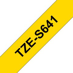 Brother TZE-S641 этикеточная лента Черный на жёлтом TZ