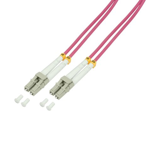 LogiLink FP4LC50 InfiniBand/fibre optic cable 50 m 2x LC Violet