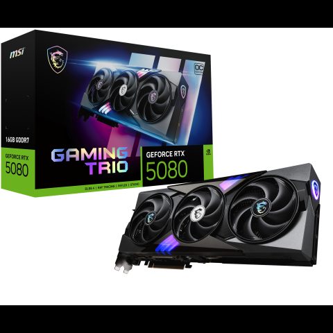 MSI GAMING GEFORCE RTX 5080 16G TRIO OC видеокарта NVIDIA 16 GB GDDR7