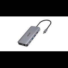 Acer 12-in-1 Type-C Dongle Vadu USB 3.2 Gen 1 (3.1 Gen 1) Type-C Sudrabs