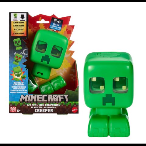 Minecraft My Pet Creeper Interactive Toy Action Figure with Lights