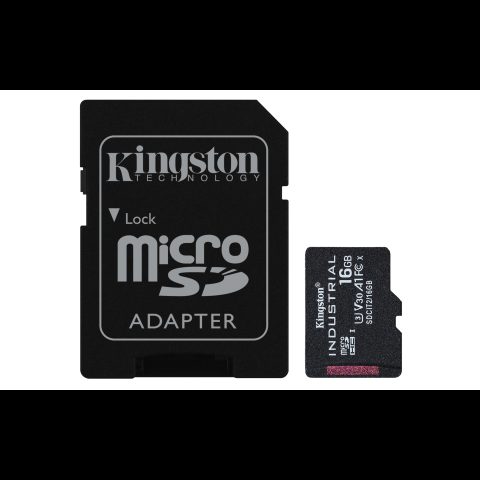 Kingston Technology Industrial 16 GB MicroSDHC UHS-I Klases 10