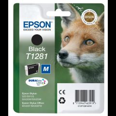 Epson Fox Singlepack Black T1281 DURABrite Ultra Ink