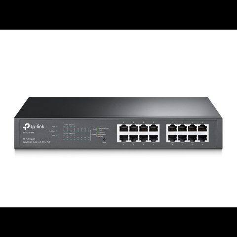 TP-Link TL-SG1016PE Vadīts L2 Gigabit Ethernet (10/100/1000) Power over Ethernet…