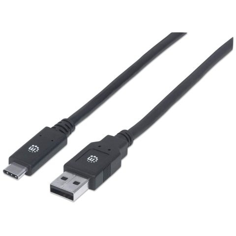 Manhattan 354974 USB kabelis USB 3.2 Gen 1 (3.1 Gen 1) 2 m USB C USB A 5 Gbit/s Me…