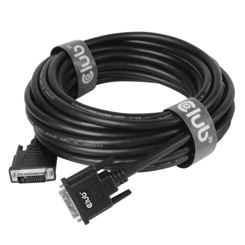Club 3D CLUB3D CAC-1220 DVI kabelis 10 m DVI-D Melns
