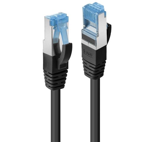 Lindy 47414 tīkla kabelis Melns 2 m Cat6a S/FTP (S-STP)