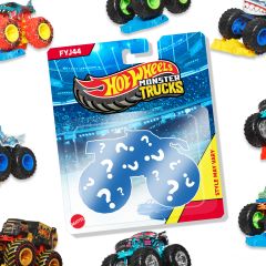 Mattel Hot Wheels Monster Trucks 1:64 Scale Die-Cast Toy Vehicle & 1 Crushed Ca…